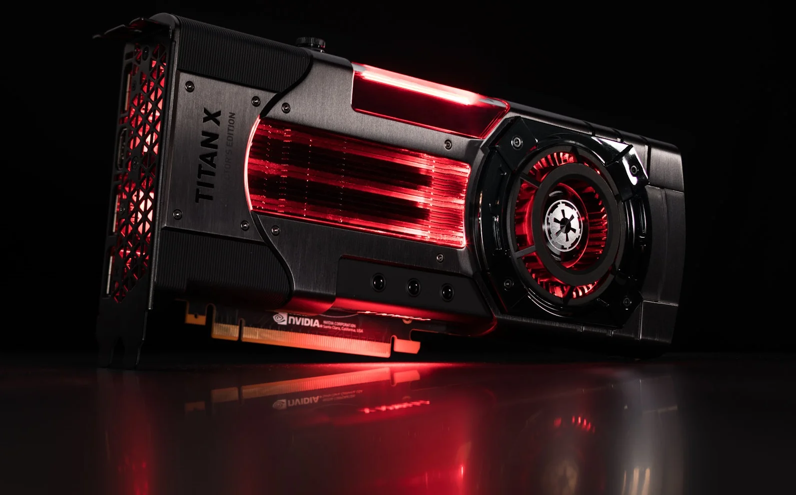 Three NVIDIA GeForce Titan Xp cards overclocked to 2050 MHz