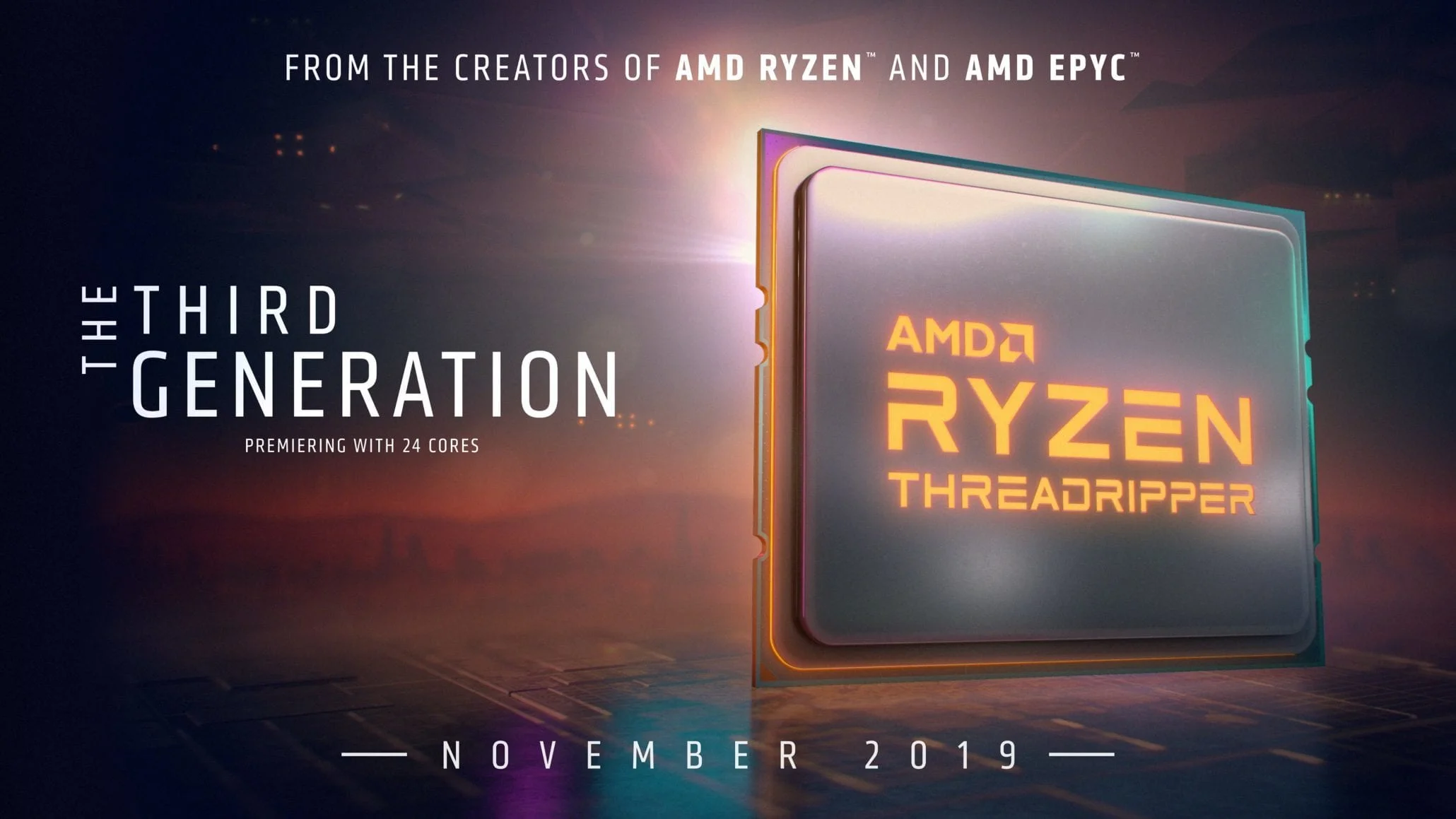 AMD Ryzen 9 3950X та Ryzen Threadripper 3000 вийдуть у листопаді